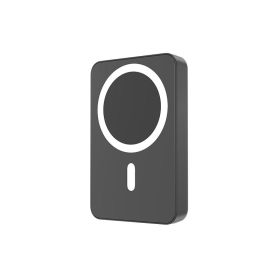 Portable Magnetic Fast Charging Power Bank  Mini Size , Large Capacity 10000mAh, Magnetic Wireless Charging, USB-C Output (Color: Black)